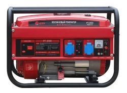 Генератор бензиновый Edon PT-3000 ( 3 кВт, бак 15 л, 3200 об.мин, 2 розетки 220 В, AVR, медная обмотка) / бензогенератор / резервный источник питания
