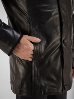 Дубленка мужская натуральная на меху куртка зимняя Турция