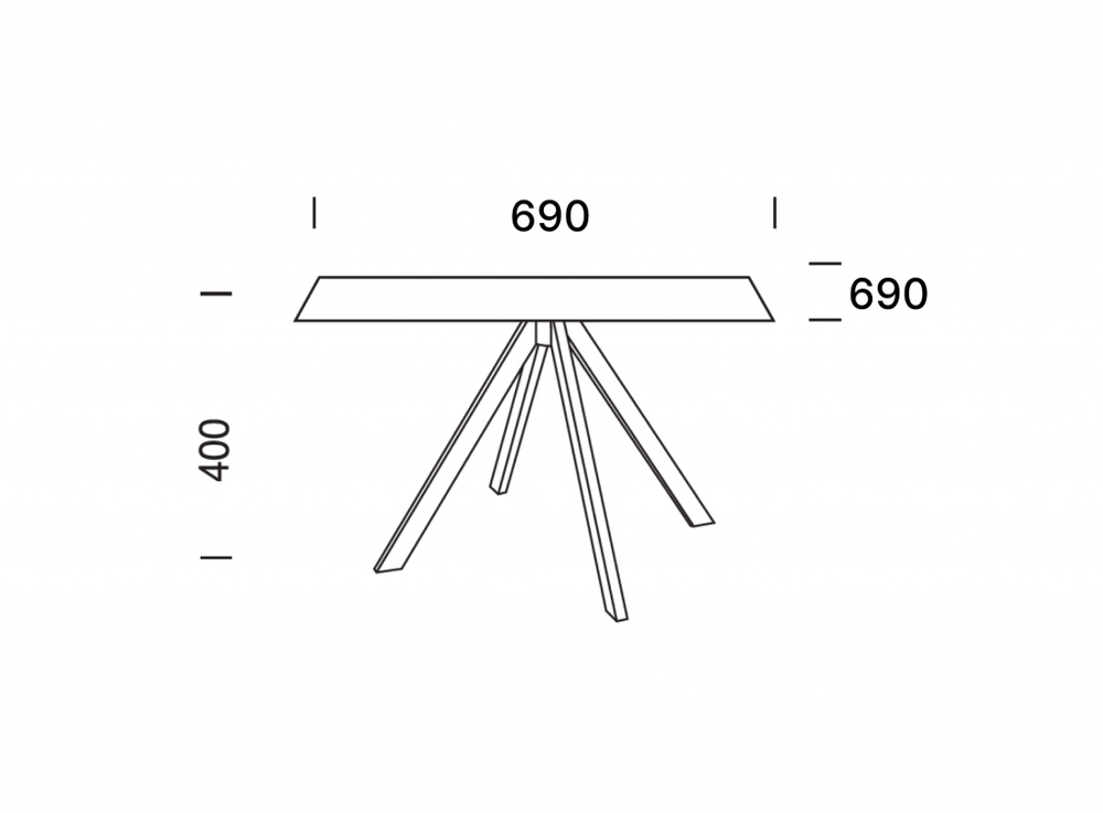 Столик ламинированный журнальный Papatya Tower