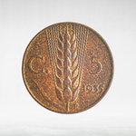 Italy 5 Centesimi 1935 R "Victor Emmanuel III", VF