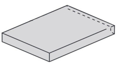 Угловая Ступень Cha.Ext.Silver Scal.120 Ang.Sx Левая