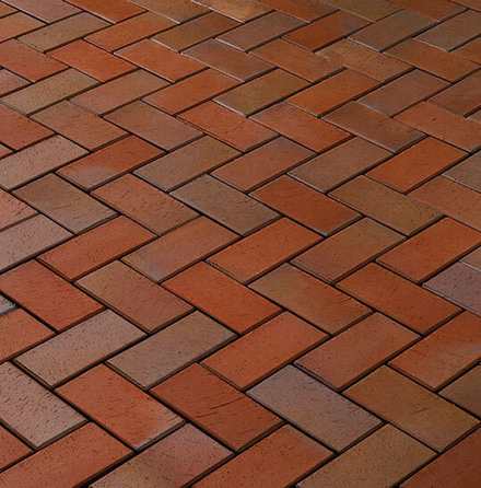 Vandersanden - Zittau, красно-синий пестрый обожженный, 200x100x45 - Клинкерная тротуарная брусчатка