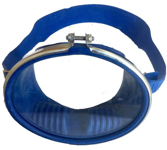 Маска Нептун СССР Синяя с металлической рамкой