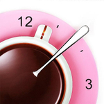 Часы "Кофейная чашка" LeFutur розовые