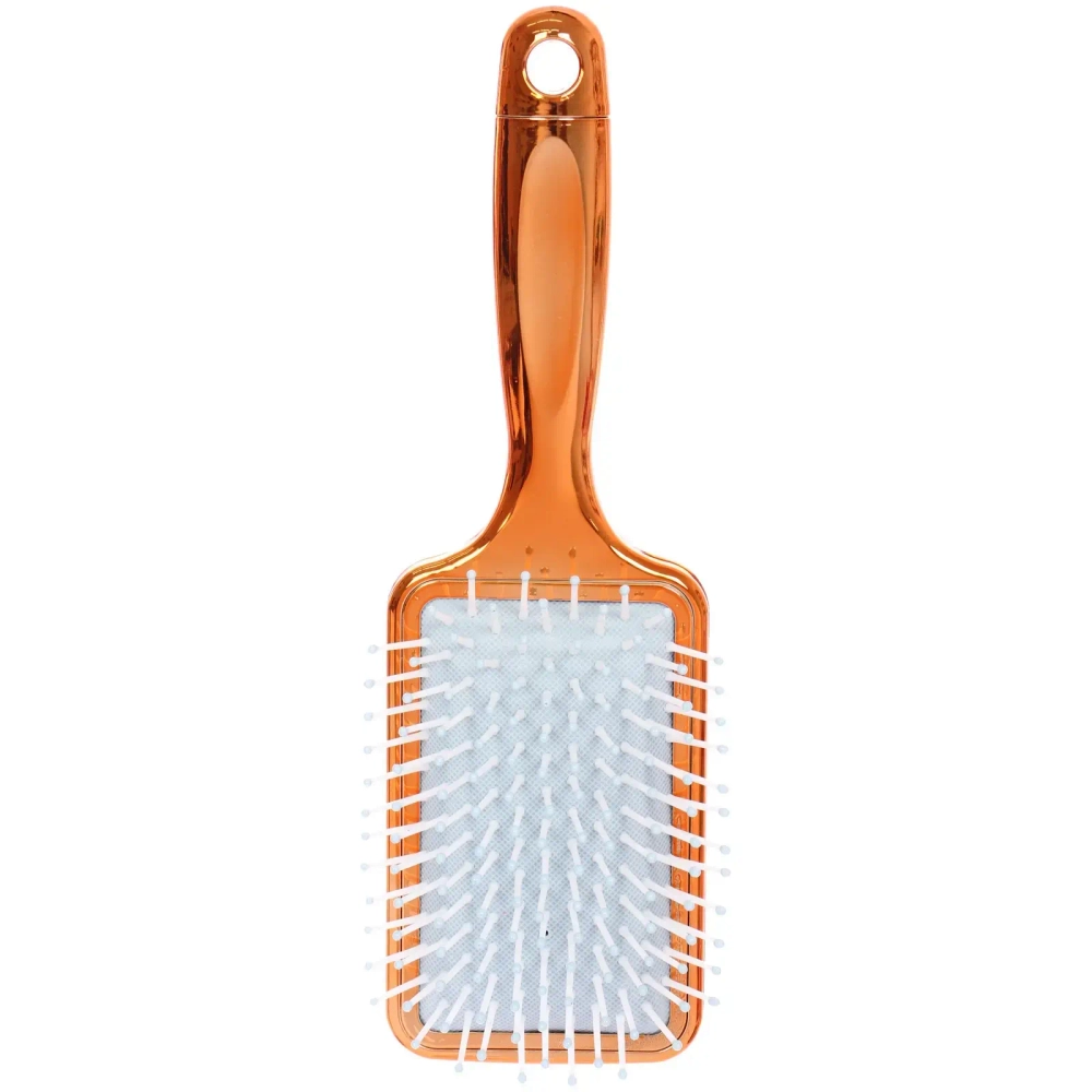 Расческа массажная зеркальная «Animals», принт девушки, микс 4 цвета, 7*23.5см, (блистер Ultramarine)