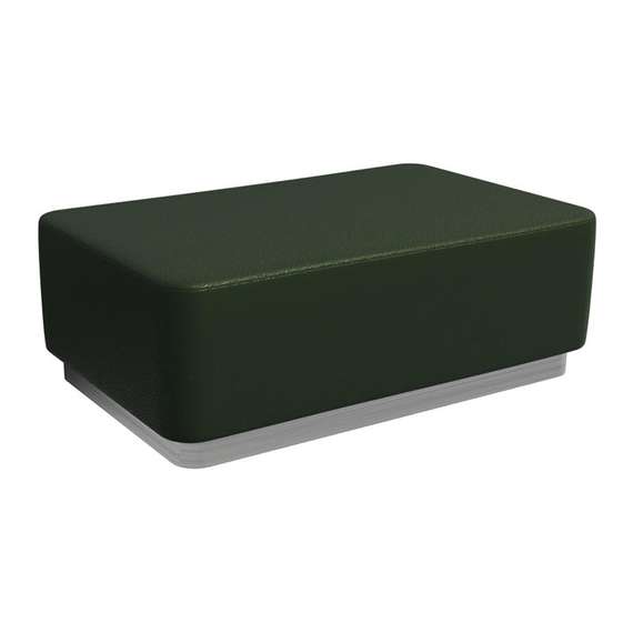 Вермонт Пуфик PV-6 Latte Lux 412/Серебро 1200*800*425