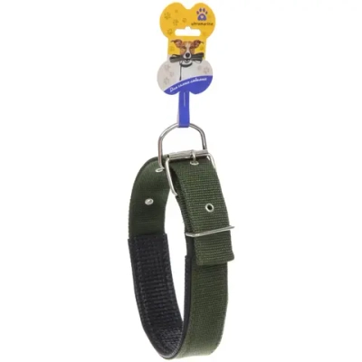 Ошейник для собак однотонный «ЗООЛЕНД БРО», цвет хаки, 4*70см (бирка)✦