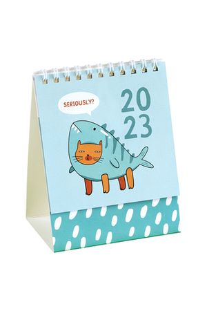 Календарь-домик "Like a fish", на гребне, 2023г.