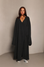 Платье на запах макси