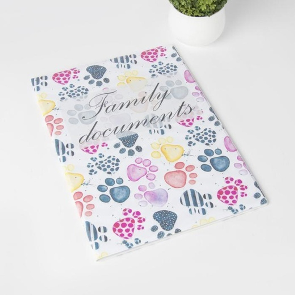 5243178 Папка для семейных документов, 3 комплекта, цвет белый