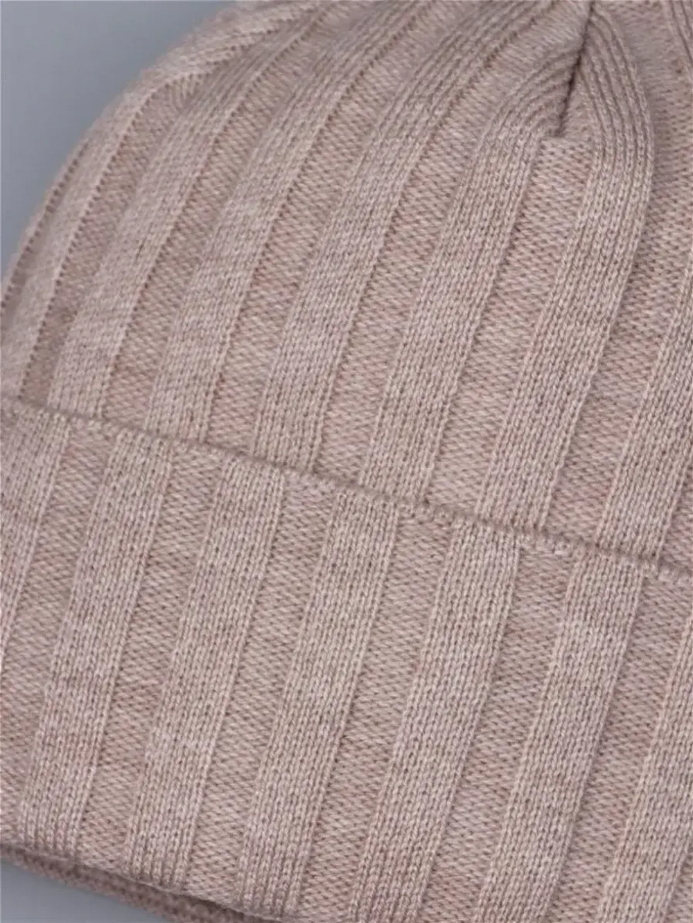 Шапка бини зимняя вязаная