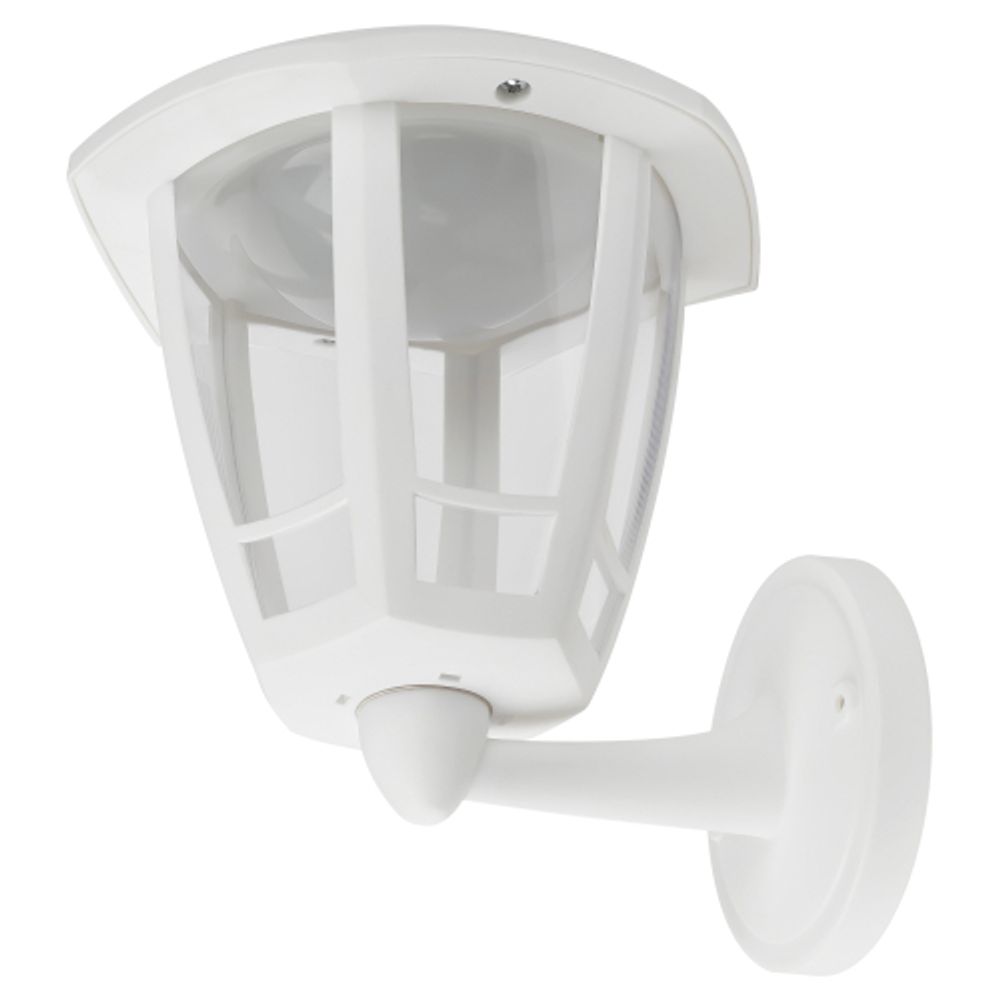 Садово-парковый светильник ЭРА ДБУ 07-8-005 3000К Дели 1 белый 6 гранный настенный IP44 светодиодный 8Вт 3000K | Садово-парковые светильники