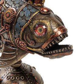 Veronese WS-905 Статуэтка в стиле Стимпанк «Рыба Удильщик» с подсветкой