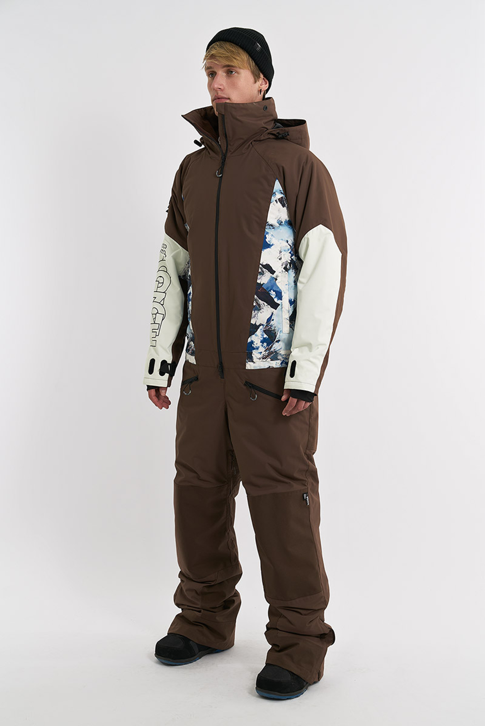 Комбинезон COOLZONE VETER коричневый/принт гора/белый