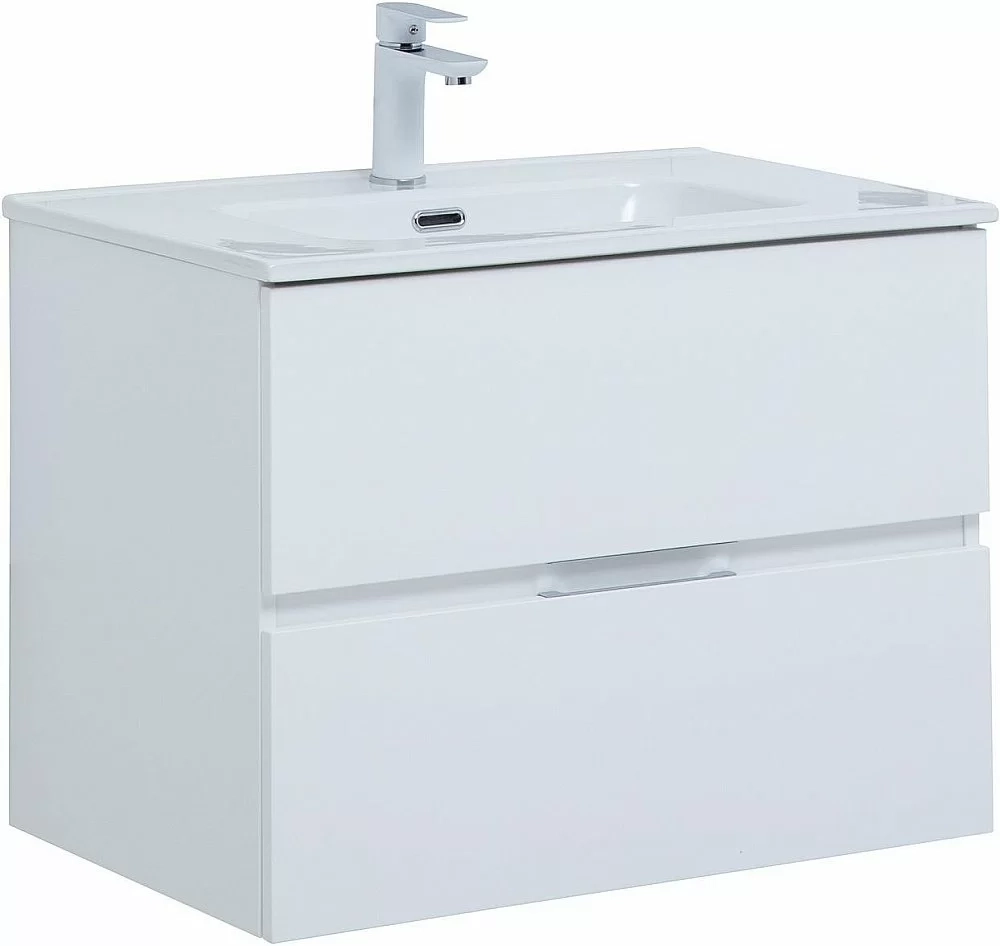 Тумба с раковиной Aquanet Алвита New 303909 70 белый матовый