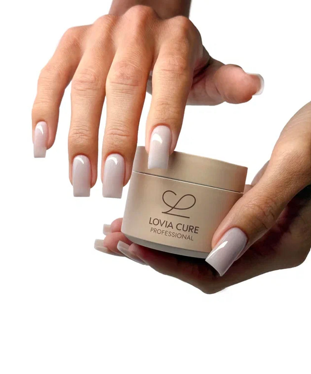 Lovia Cure Nail Care Gel 11 - Гель моделирующий серо-коричневый, 15 мл2