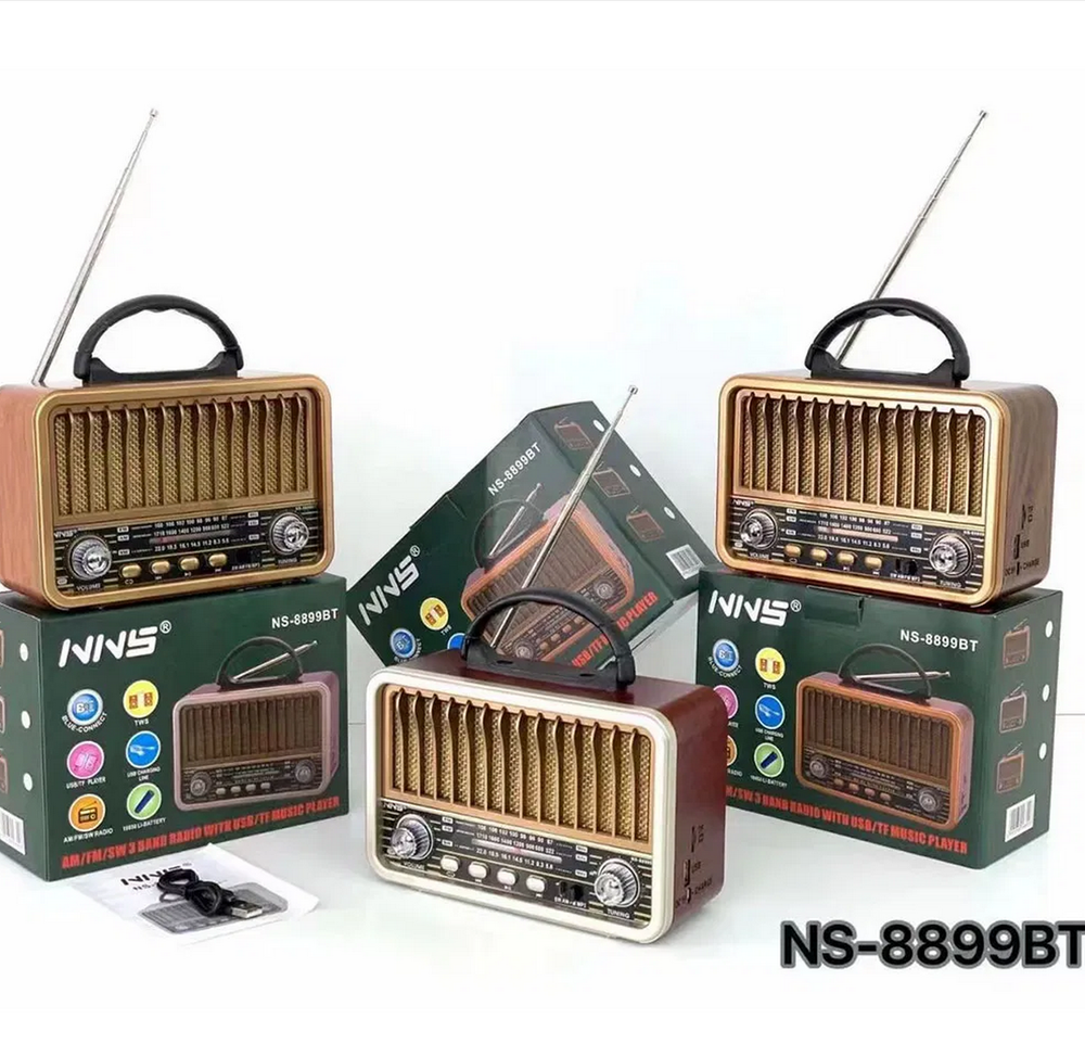 Радиоприемник в ретро стиле+MP3 плеер, Bluetooth NNS NS-8899BT