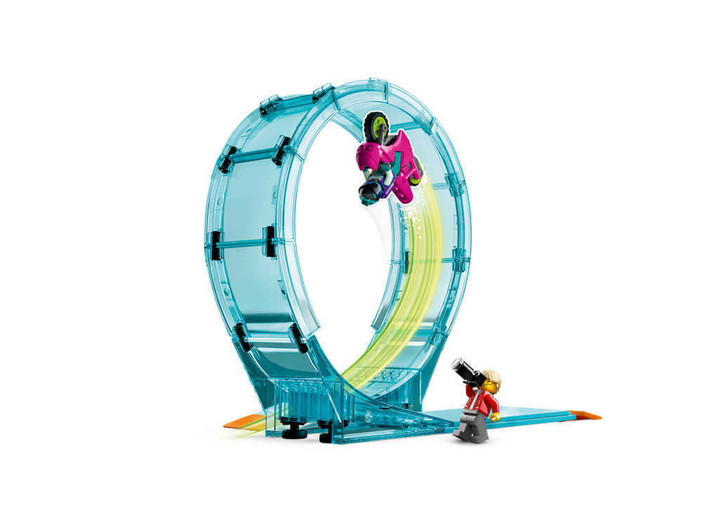 LEGO City 60361 лего Главное каскадерское испытание, набор для трюков с мотоциклом и рампами, оригинал LEGO