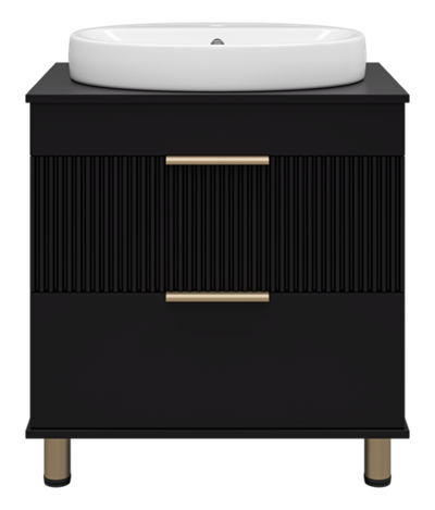 Тумба под раковину Brevita Enfida 70 (черная)
