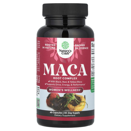Nature's Craft, Women's Wellness, комплекс из корня маки, 60 капсул