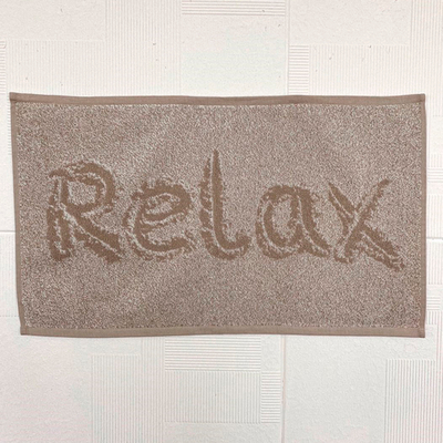 Махровое полотенце лицевое "Relax", хлопок, лен, 50Х90 см