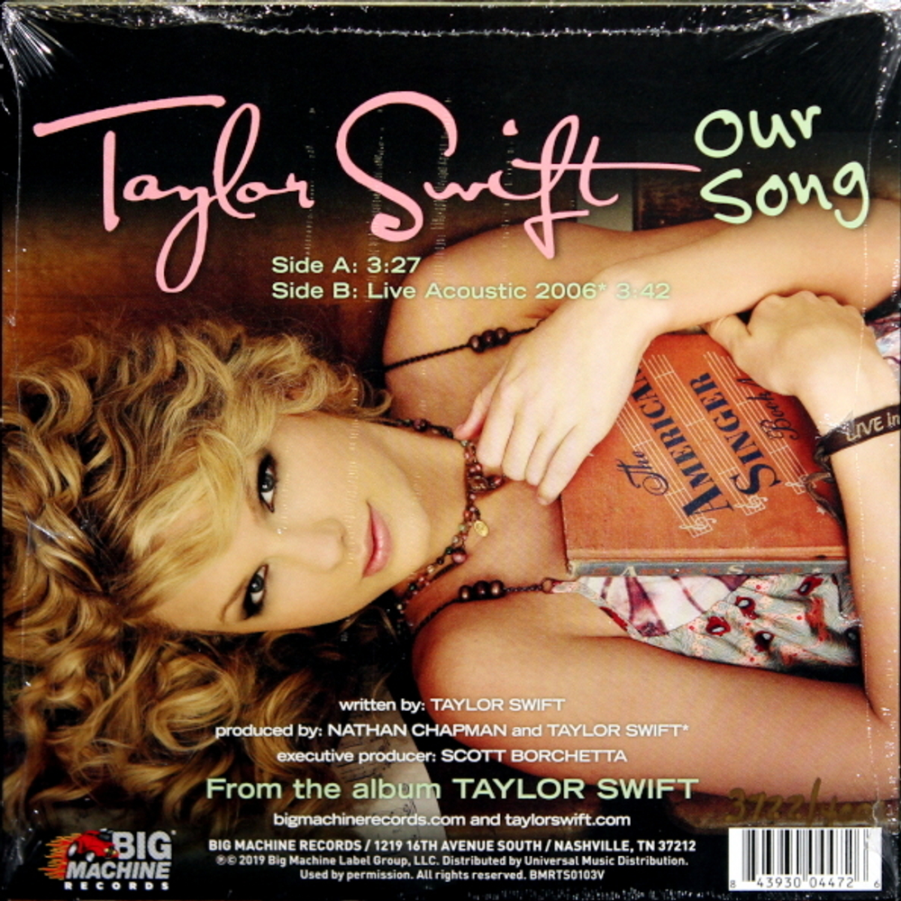 Taylor Swift / Our Song (Coloured Vinyl)(7" Vinyl Single)