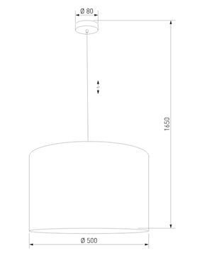 Подвесной светильник 3*E27 a072560 11213 бежевый Vellum Sabia TK Lighting
