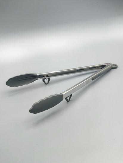 Щипцы силиконовые 35,5 см Kamille КМ 7513 с ручками из нержавеющей стали