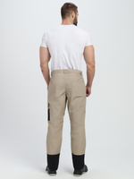 Костюм Вестгард-1 (тк.Канвас,260) брюки, бежевый/черный