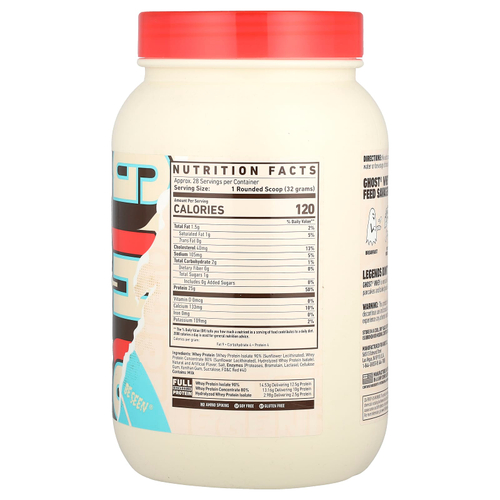 Ghost, Сывороточный протеин, Fruity Cereal Milk®, 924 г (2 фунта)