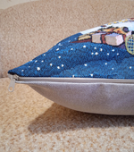 Декоративная гобеленовая наволочка для интерьерной подушки Новый год 47*47