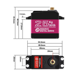 Сервопривод RDS3225, 25 кг*см, 270 градусов для роботов