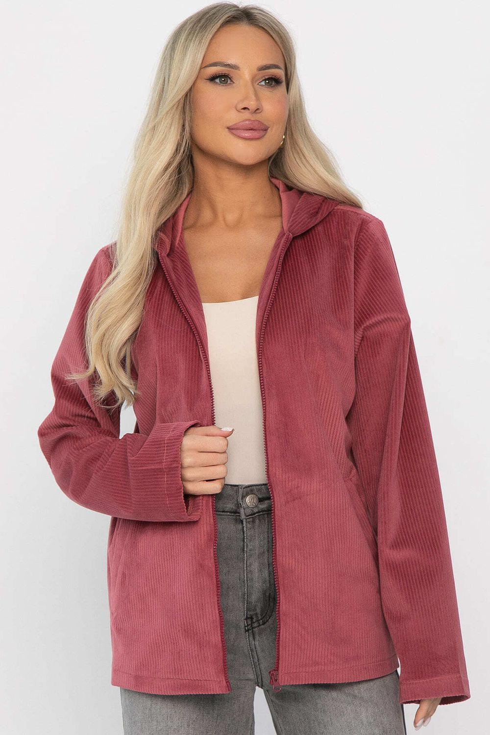 Толстовка из вельвета Нимара (чайная роза) Б14413-25М LT Collection