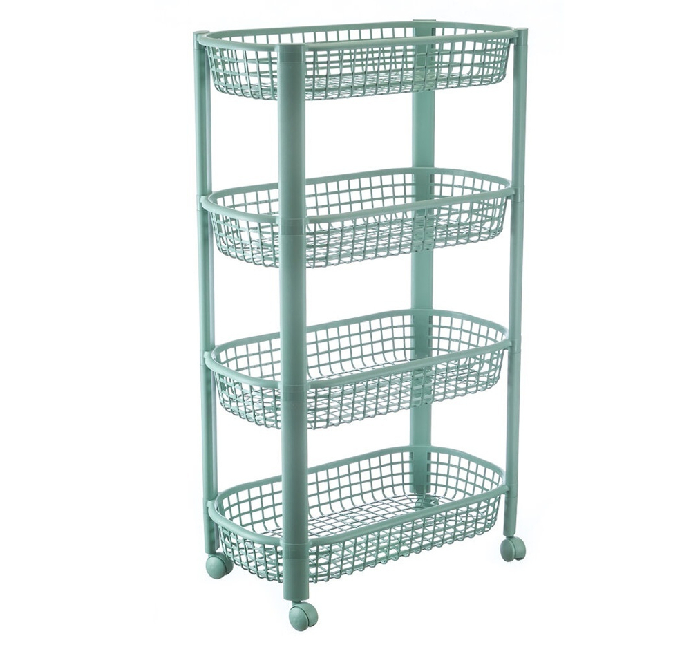 Полка овощная на колесах (4 секции)