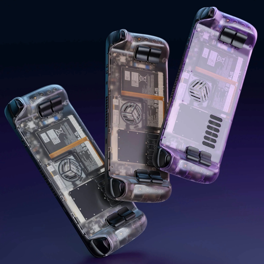 Задняя панель для Steam Deck от JSAUX VENT PC0106B, цвет прозрачный коричневый