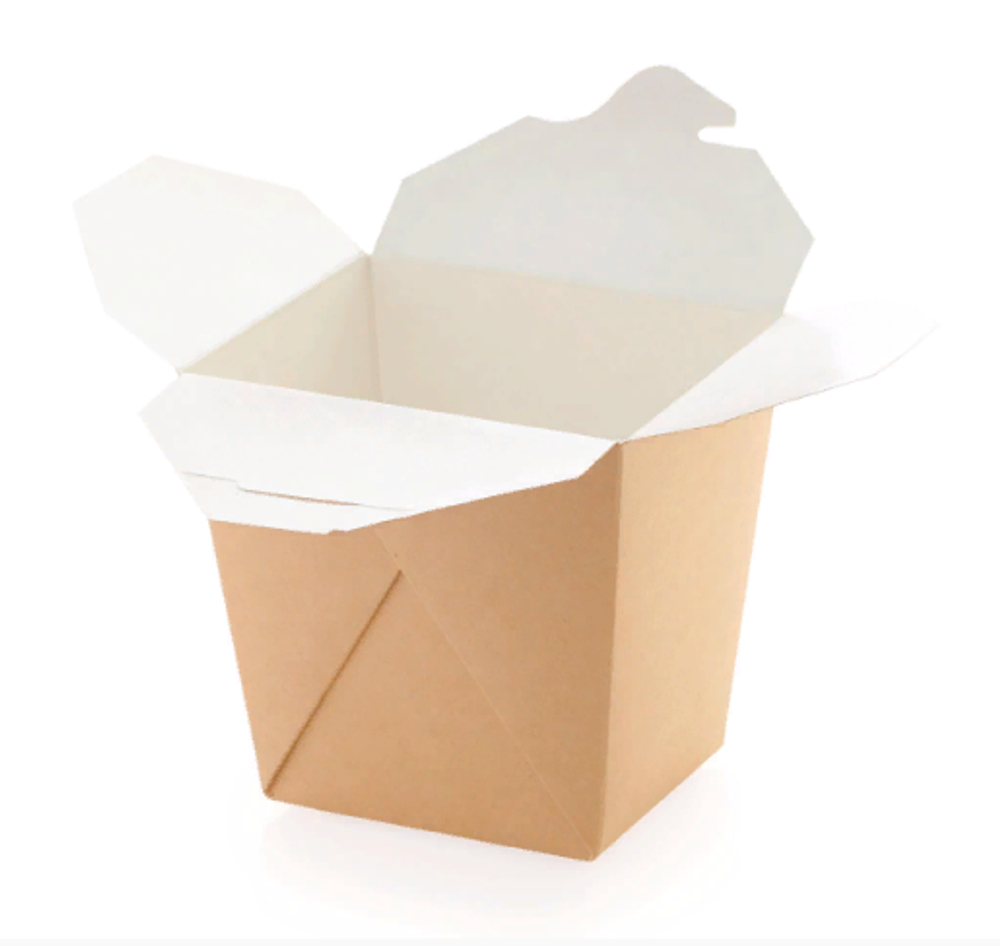 Коробка для лапши картонная склеенная ECO NOODLES gl 700 мл, внеш. 101х101х106 мм, внутр. 81х81х106 мм