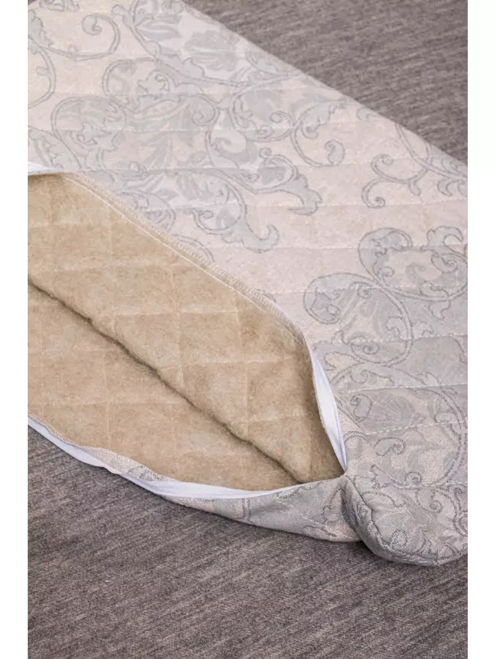 Наволочка (чехол на подушку) лен 50х70 стеганная