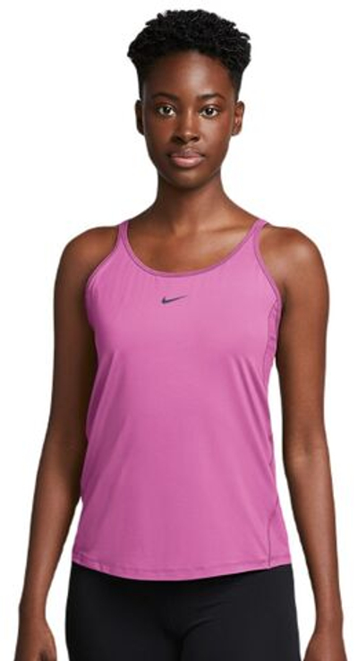 Женский топ теннисный Nike One Classic Dri-Fit Tank - playful pink/black
