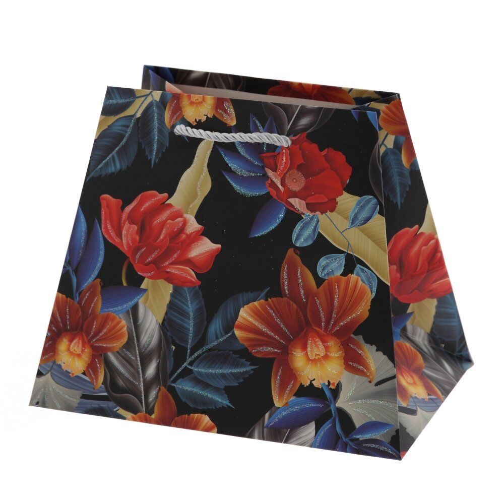 GAEM Пакет подарочный M (бумага 210г/м2, блок микс 12шт), L21 W14 H17,5 см, 4в.