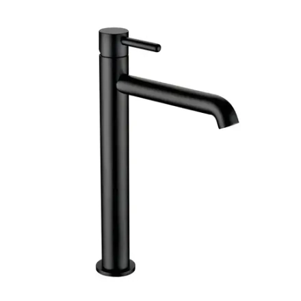 Смеситель для раковины высокий RIMERO RM1004BL (Черный матовый)