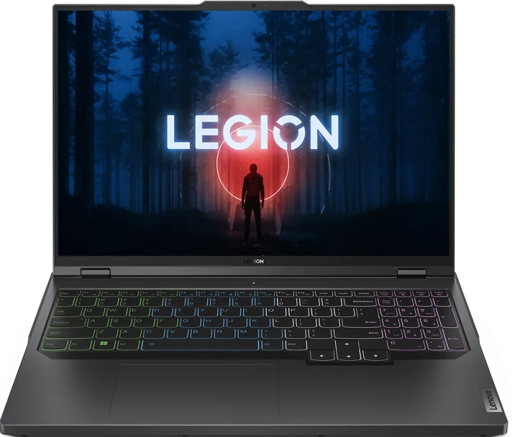 Ноутбук Lenovo Legion Pro 5 16ARX8, 16" (2560x1600) IPS 165 Гц/AMD Ryzen 5 7645HX/32 ГБ DDR5/1024 ГБ SSD/NVIDIA GeForce RTX 4050 для ноутбуков (6 Гб)/Без системы, Серый (82WM00FVRK)