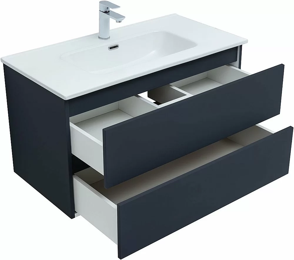 Тумба с раковиной Aquanet Вега 2.0 337950/284029 90 маренго
