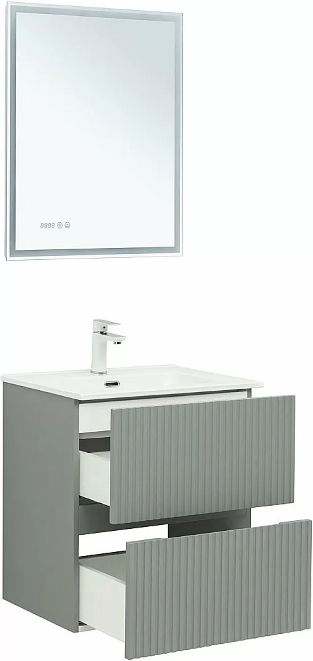 Тумба с раковиной Aquanet Джейн 313316/330429 60 мисти грин