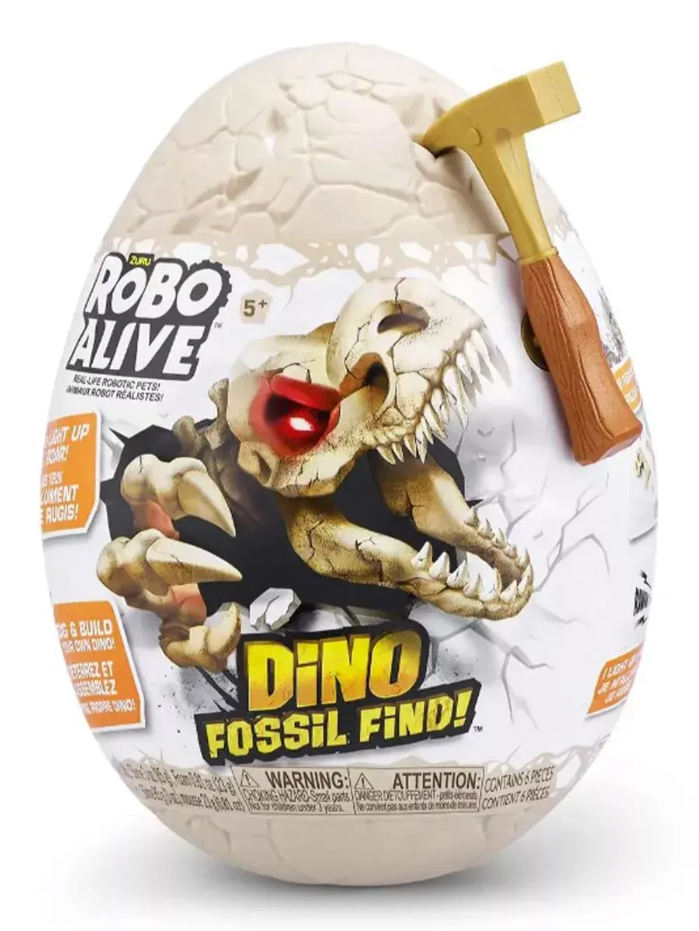 Игрушка сюрприз яйцо Zuru Robo Alive Dino Fossil Find Динозавр 7156