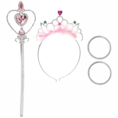 Набор карнавальный «Снежная принцесса» (ободок, палочка, браслет), микс цветов