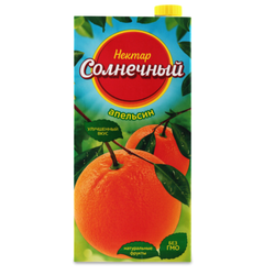 Сок натуральный Нектар Солнечный апельсин с мякотью 1.9 л