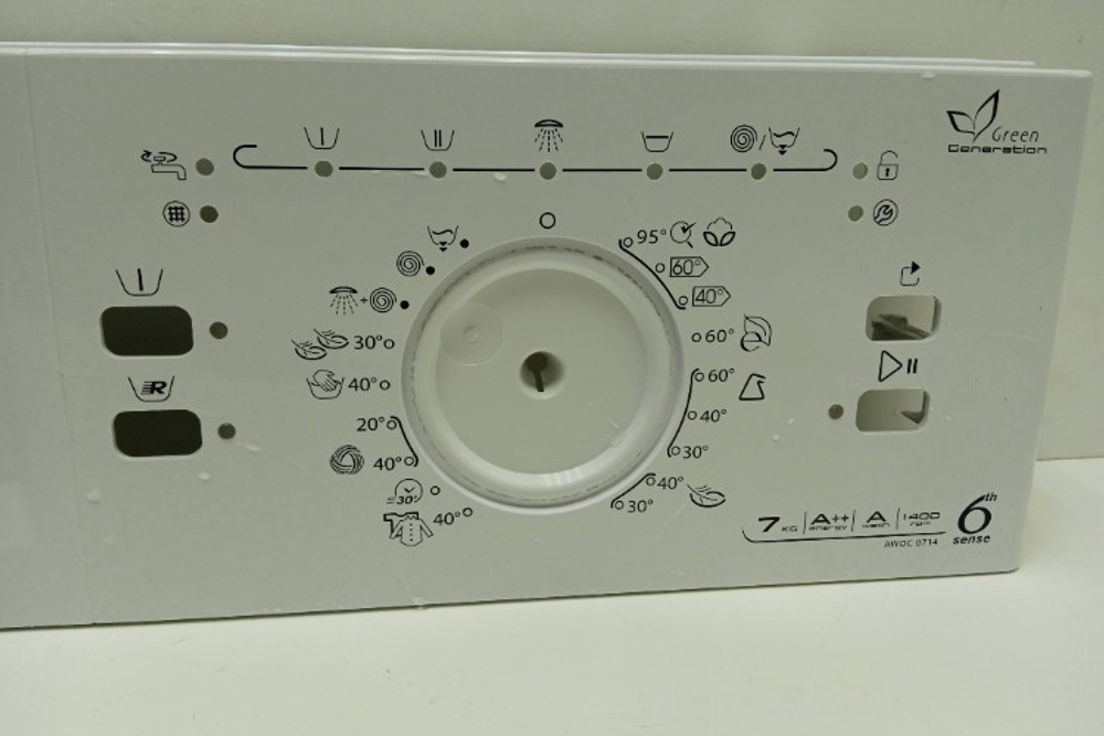 AWOC0714 кт138 Лицевая панель для стиральной машины Whirlpool AWOC0714 б/у