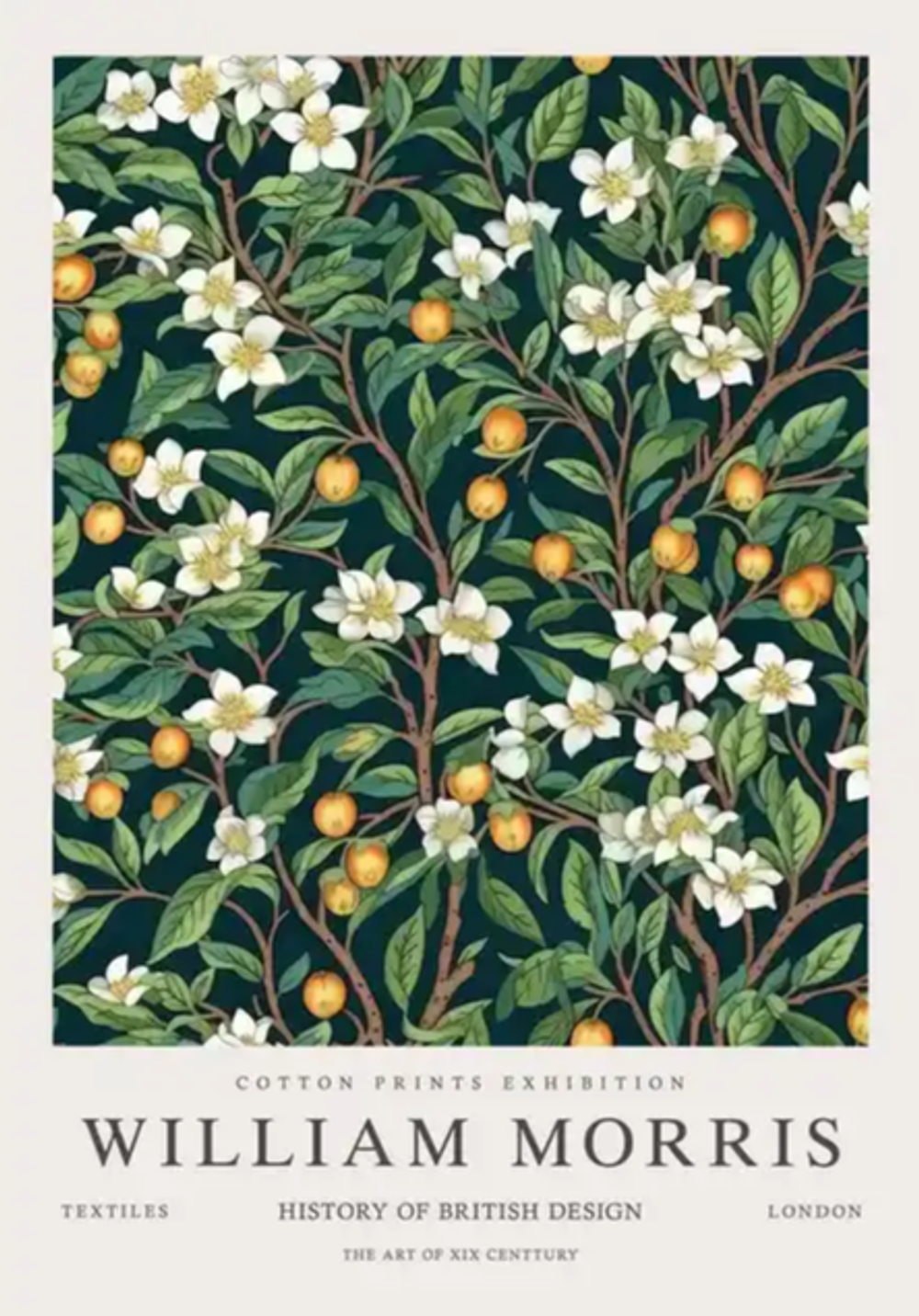 Постер "Цветущее дерево" William Morris (Уильям Моррис), 30x40 см