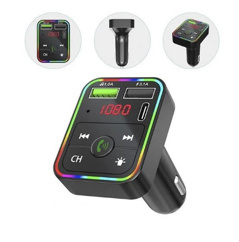 Модулятор ДС FM МР3 Bluetooth трансмиттер CAR-F2