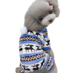 Комбинезон зимний для мелких и средних пород собак «МОДНЫЙ БРО», цвет голубой, р XL